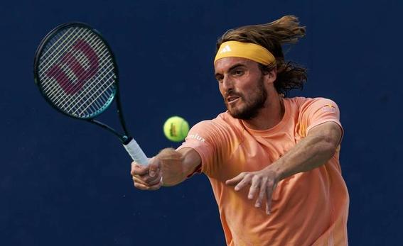 美国网球队爆冷意大利网球队，西西帕斯统治全场