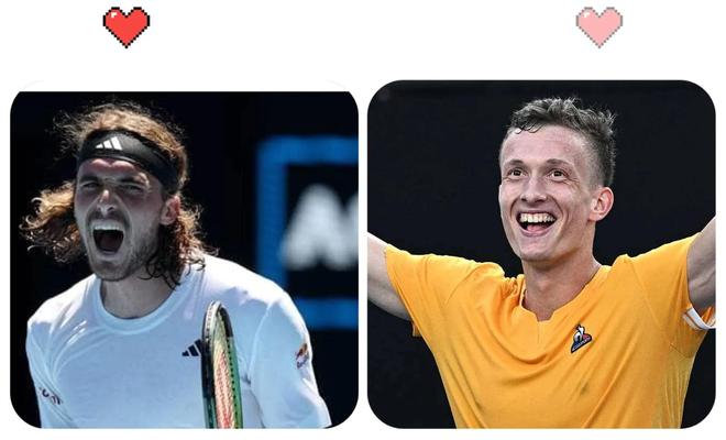 美国网球队鏖战澳大利亚网球队，西西帕斯制霸全场