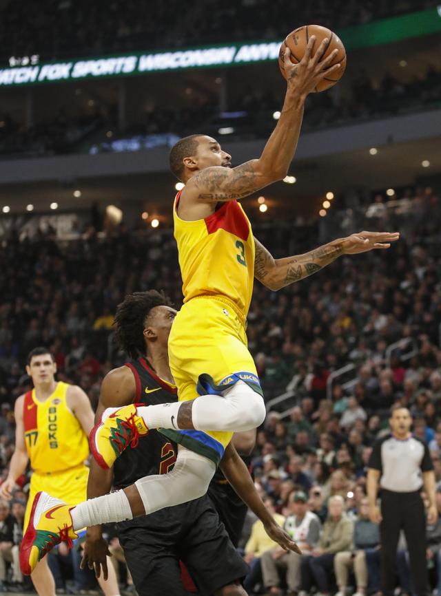 爵士绝杀意大利男篮，乔治·希尔制霸全场